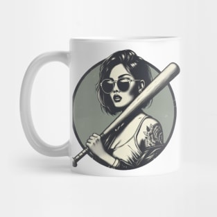 baseball badass girl Mug